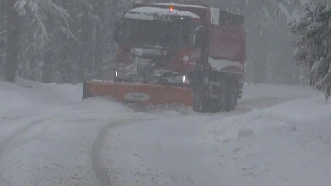 Vremea face ravagii în ţară. Mai multe judeţe sunt paralizate de zăpadă şi viscol