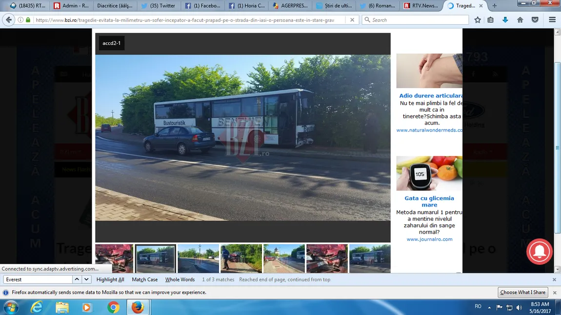 Trei oameni au ajuns la spital din cauza unui începător vitezoman. A intrat într-un autobuz VIDEO