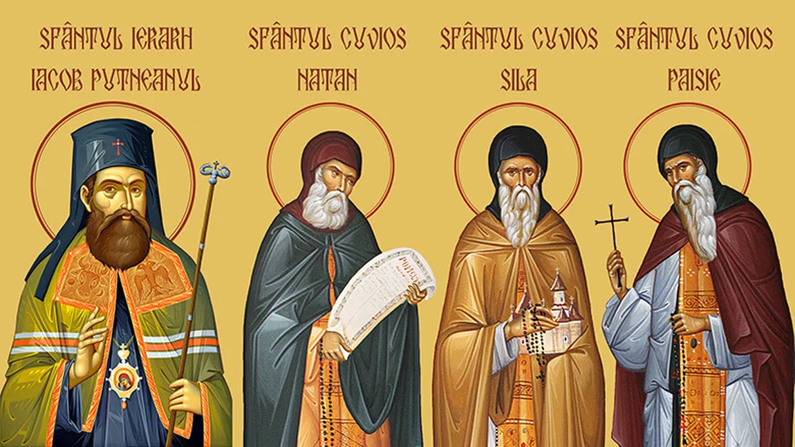 Patru mari Sfinţi, canonizaţi la Mănăstirea Putna