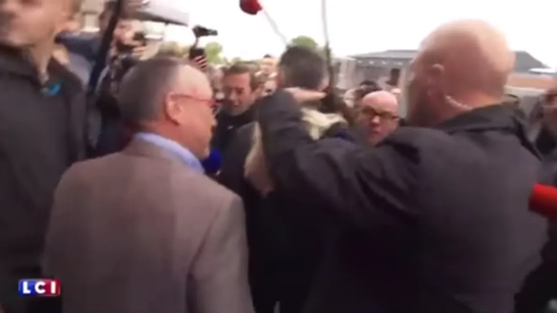 ALEGERI FRANŢA. Marine Le Pen, atacată cu ouă într-o deplasare electorală VIDEO