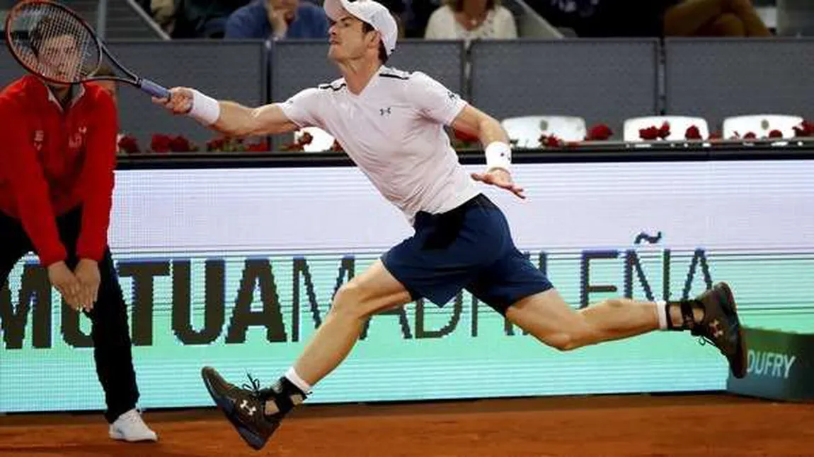 Surpriză uriaşă la Madrid. Numărul 1 mondial, Andy Murray, a fost învins în două seturi de croatul Coric