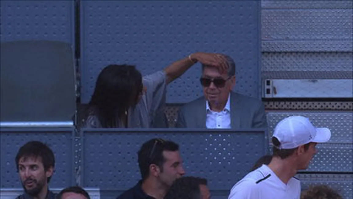 Faza zilei la Madrid. Marius Copil i-a dat cu mingea în cap lui Manolo Santana, cel care i-a acordat un wild-card la turneu VIDEO