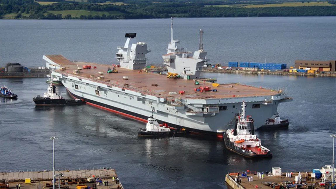 Rusia IRONIZEAZĂ un nou portavion al Marii Britanii. 