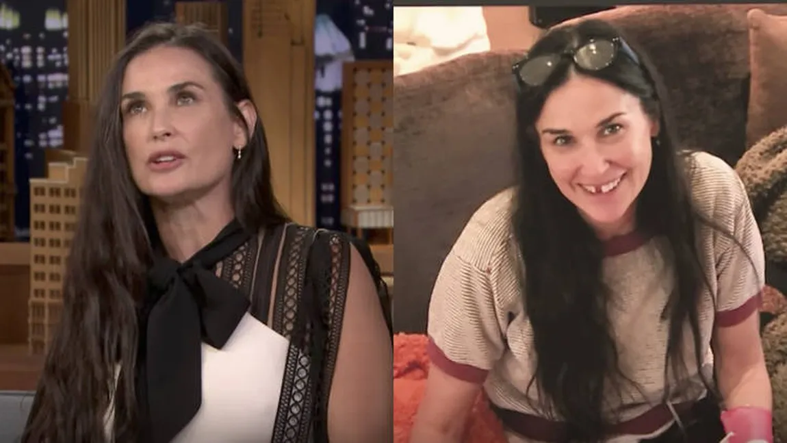 Demi Moore, deformată din cauza stresului. Actriţa a pierdut doi dinţi din faţă