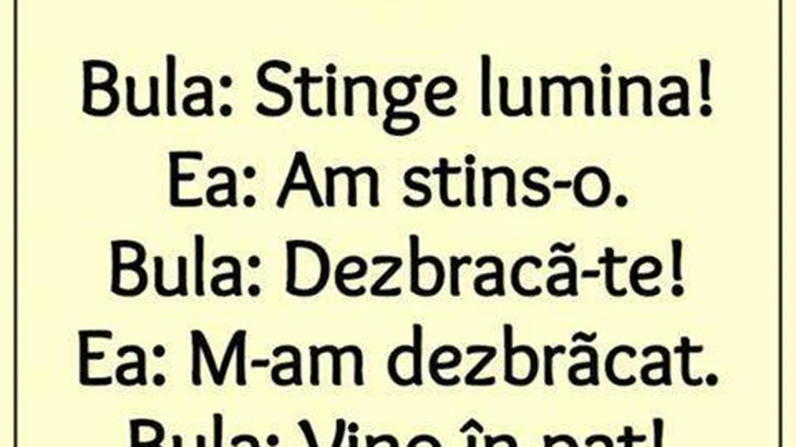 BANCUL ZILEI: Cerinţele lui Bulă