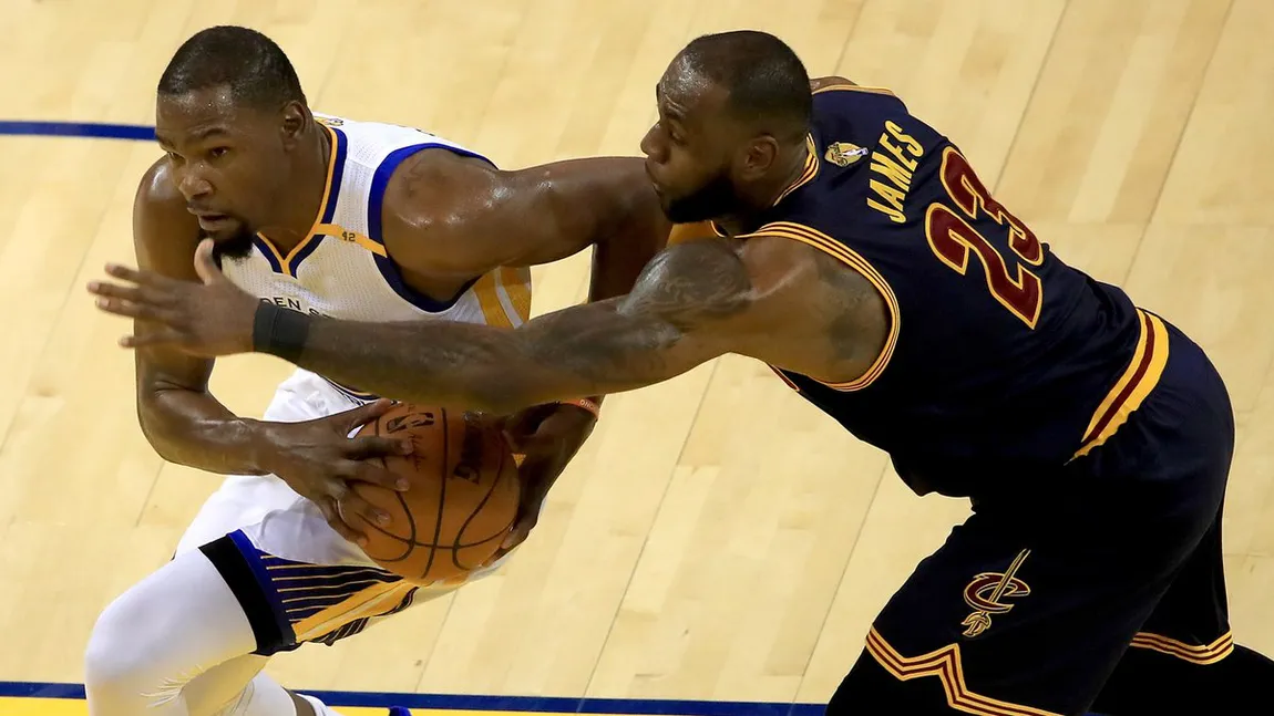 FINALA NBA. Golden State a câştigat primul meci cu Cleveland, LeBron a fost eclipsat de Kevin Durant VIDEO