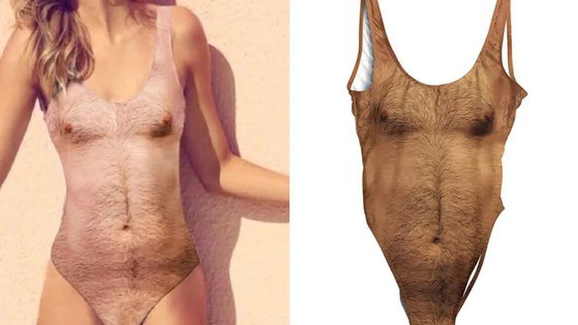 Costumul de baie... păros. Cu siguranţă vei atrage toate privirile pe plajă