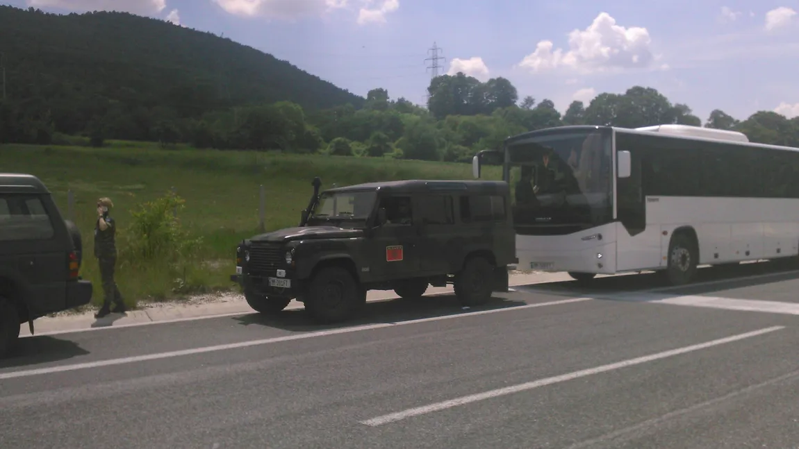 Protestatari greci au blocat un convoi militar albanez să ajungă în România la exerciţiul NATO Noble Jump