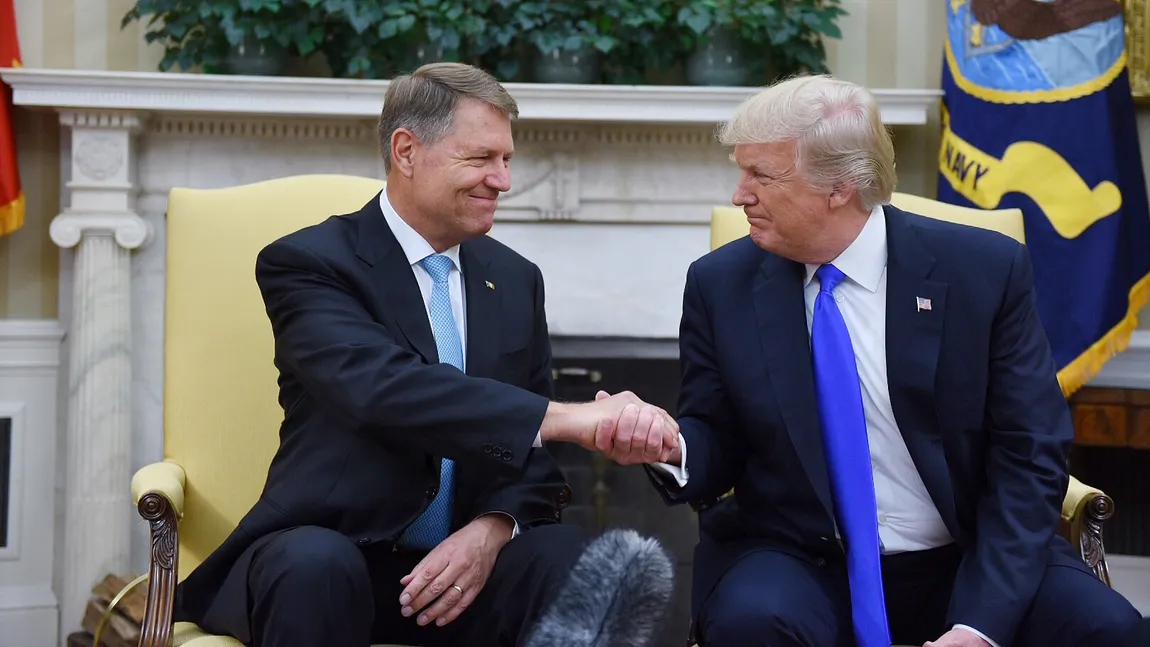 Donald Trump l-a primit pe Klaus Iohannis la Casa Albă: Relaţia noastră este una strălucită GALERIE FOTO