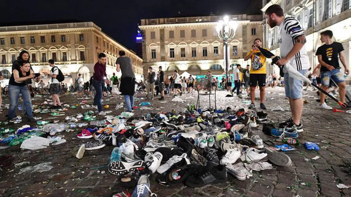 Peste 1.500 de răniţi, după mişcarea de panică produsă la Torino în timpul Finalei Ligii Campionilor