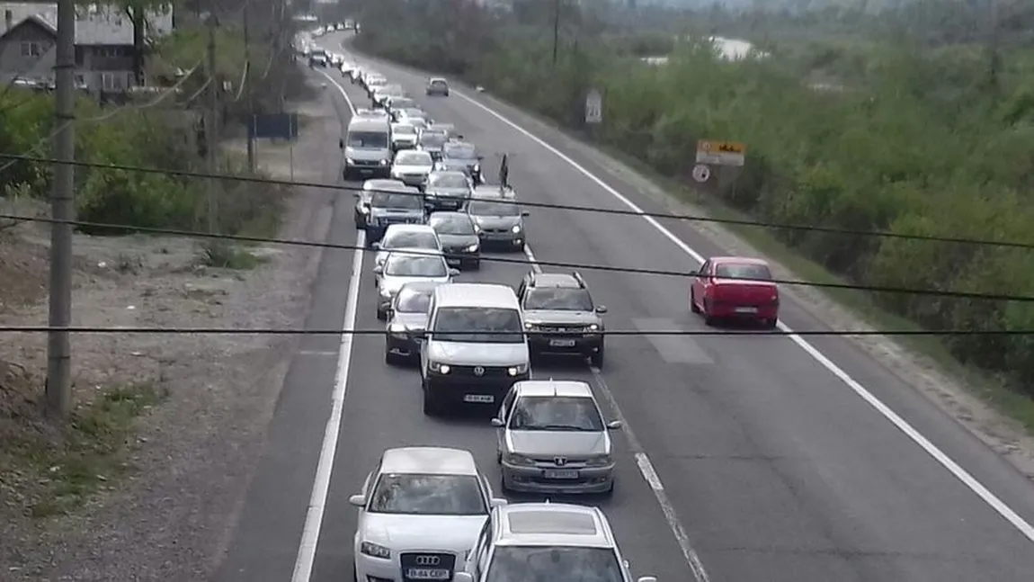 Se intensifică traficul rutier pe DN1, spre Braşov