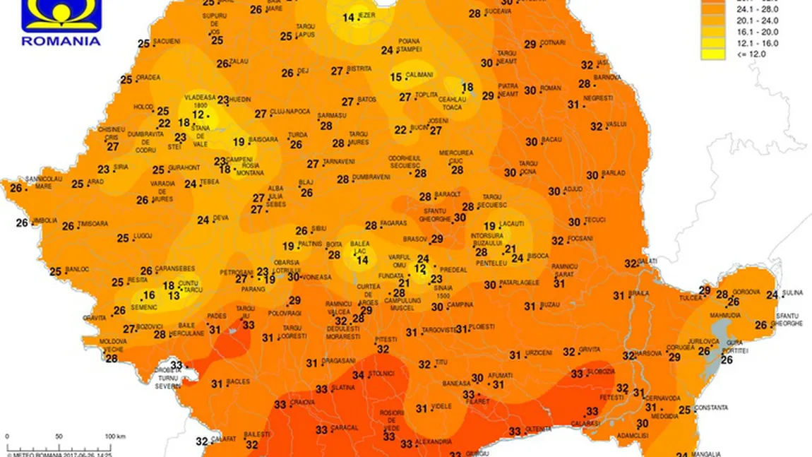 PROGNOZA METEO. Vreme călduroasă în următoarele zile