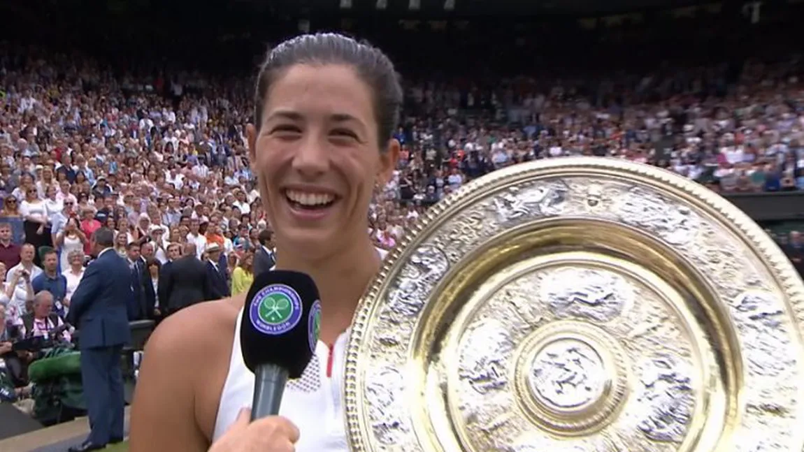 Garbine Muguruza, după victoria de la Wimbledon: Serena mi-a spus acum doi ani că voi câştiga titlul aici