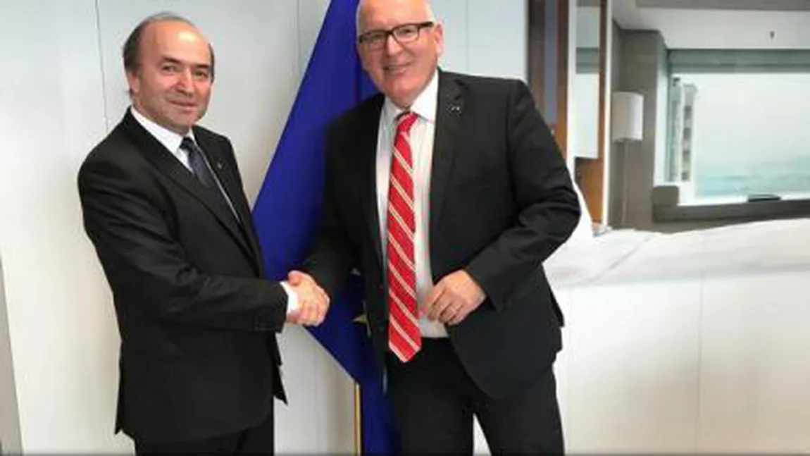 Ministrul Justiţiei a discutat la Bruxelles cu Frans Timmermans despre evoluţiile recente cu privire la MCV şi perspectivele acestuia