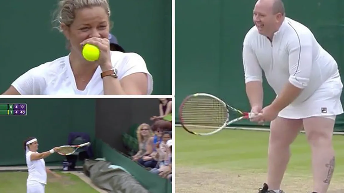 Cea mai TARE FAZĂ de la Wimbledon 2017. A fost forţat să joace în fustă de o mare campioană VIDEO