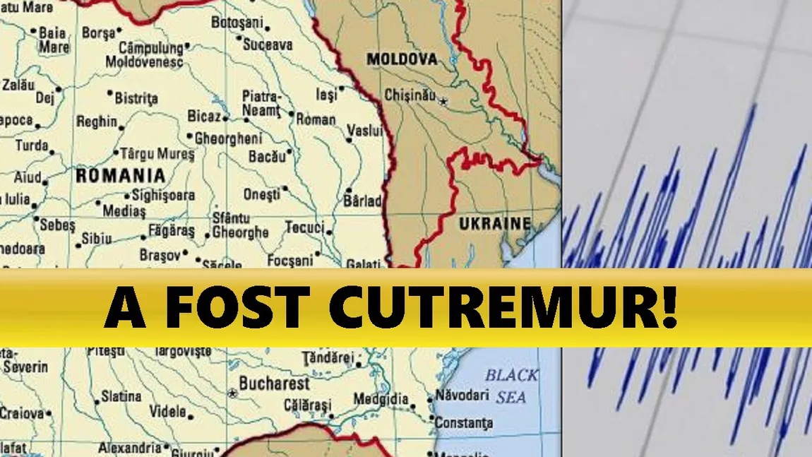 CUTREMUR cu magnitudine 3.8 în zona Vrancea-Buzău