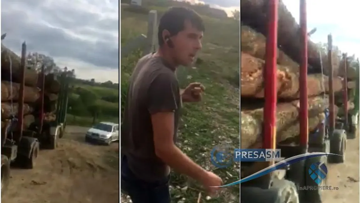 Scandal cu transportatorii de lemne din cauza drumurilor distruse