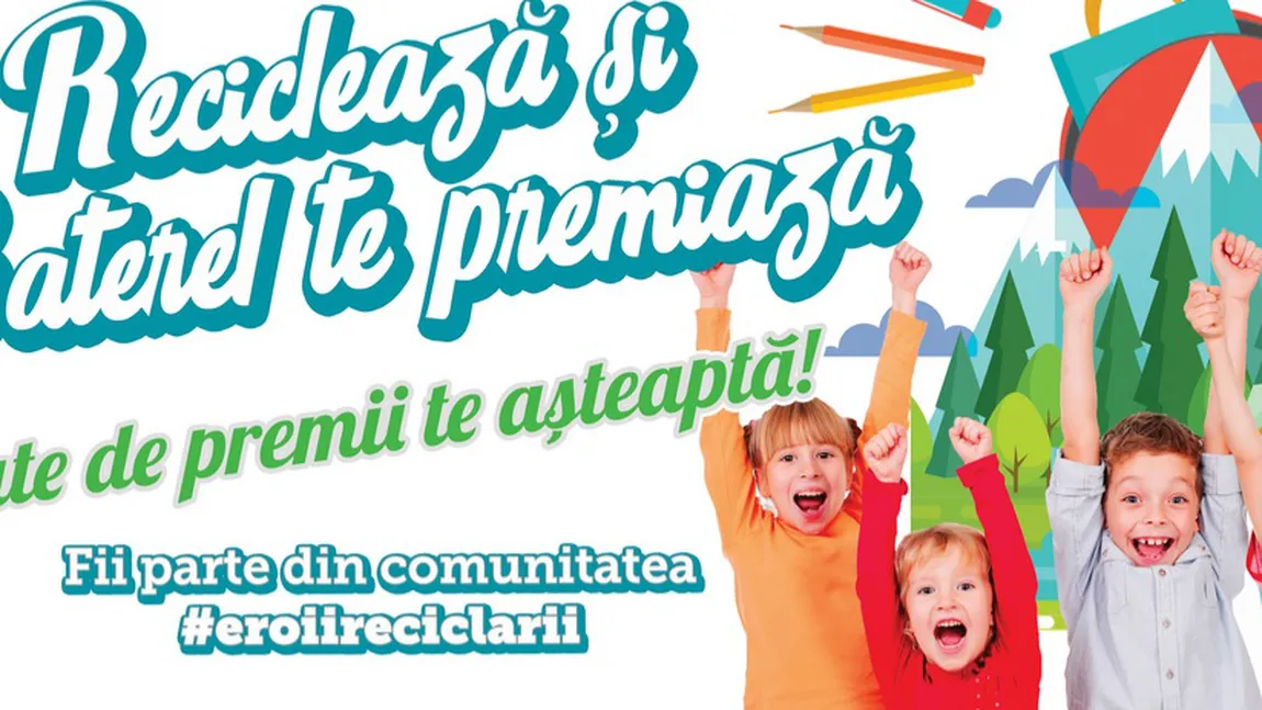 Campanie naţională de educaţie ecologică şi stimulare a colectării selective, în peste 1100 de şcoli