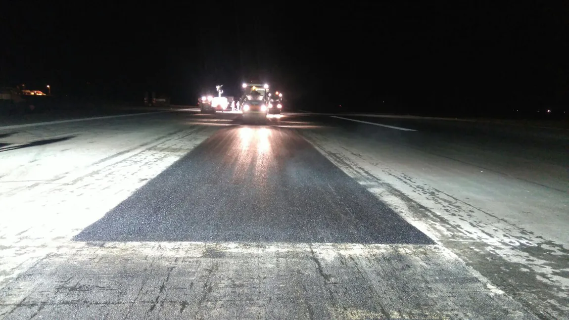 Lucrări de reparaţii la pista numărul 1 a Aeroportului Henri Coandă