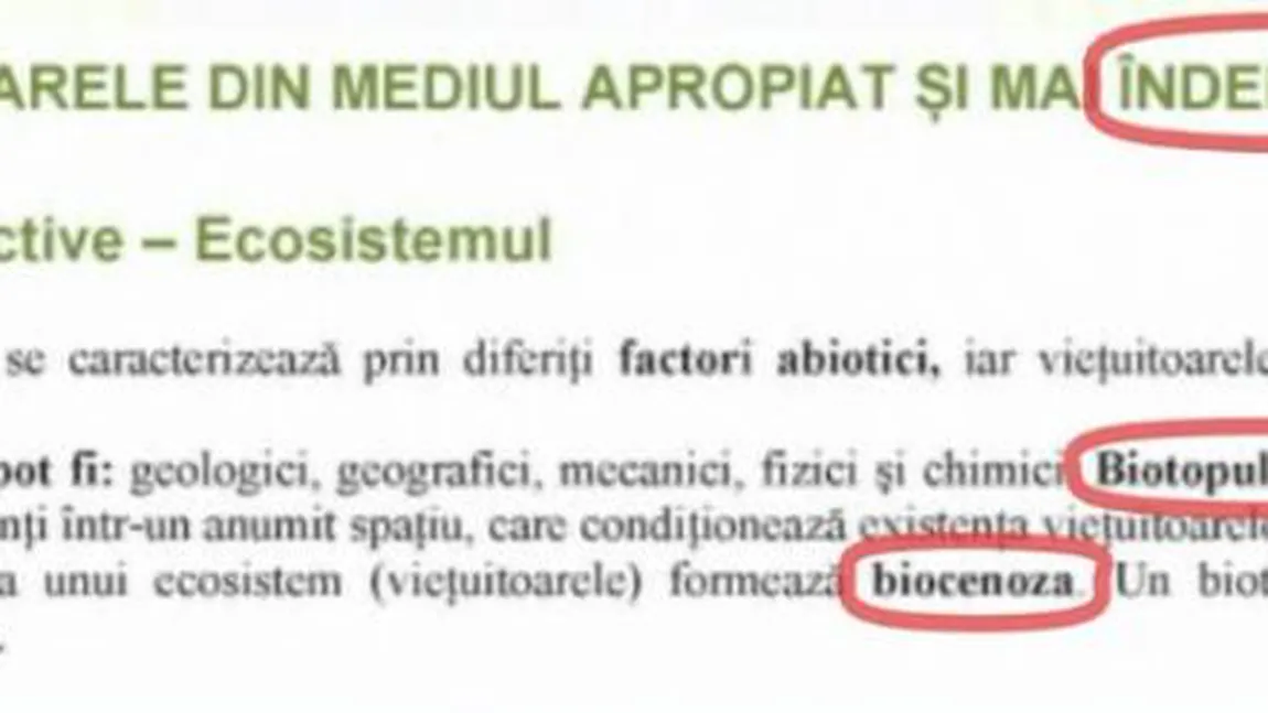 Manualul unic pentru clasa a V-a este plin de greşeli. Ministrul Educaţiei recunoaşte