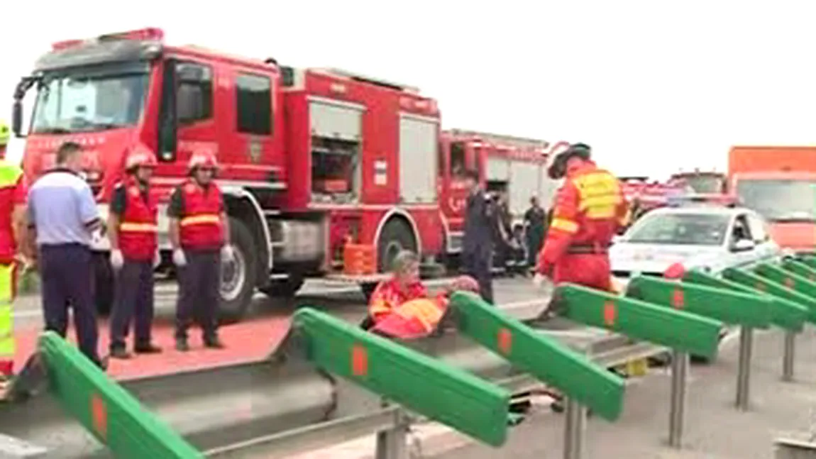 Trafic blocat pe autostrada Soarelui din cauza unui accident între două TIR-uri. Circulaţia a fost deviată