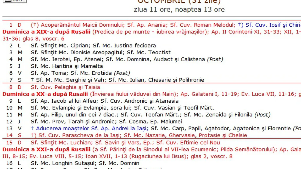 CALENDAR ORTODOX 2017: La mulţi ani, Iulian!