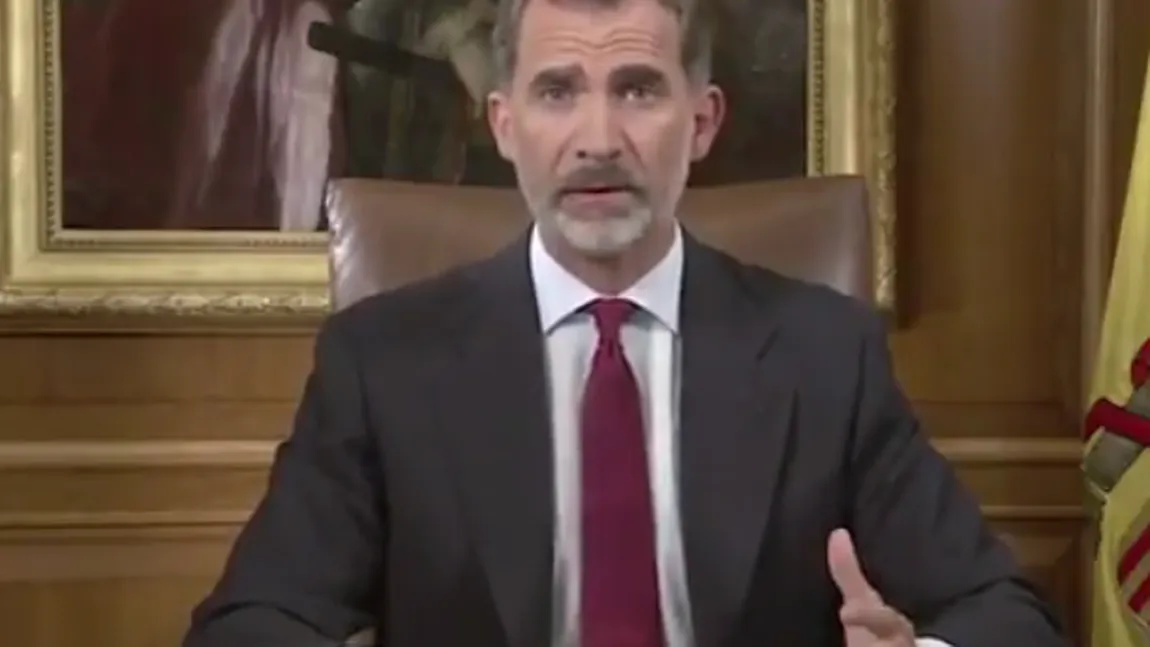 Regele Spaniei, Felipe al VI-lea, condamnă acţiunile separatiste ale Guvernului Cataloniei