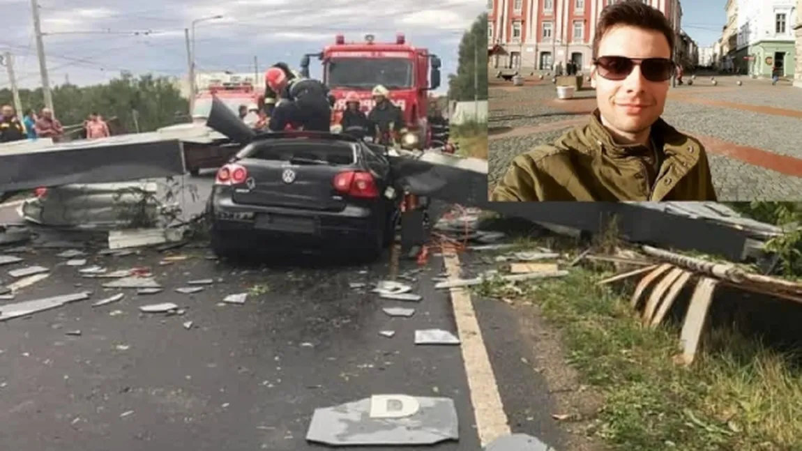 EXPERTIZA în cazul prăbuşirii porţii de intrare în Timişoara în timpul furtunii, finalizată. Care sunt concluziile