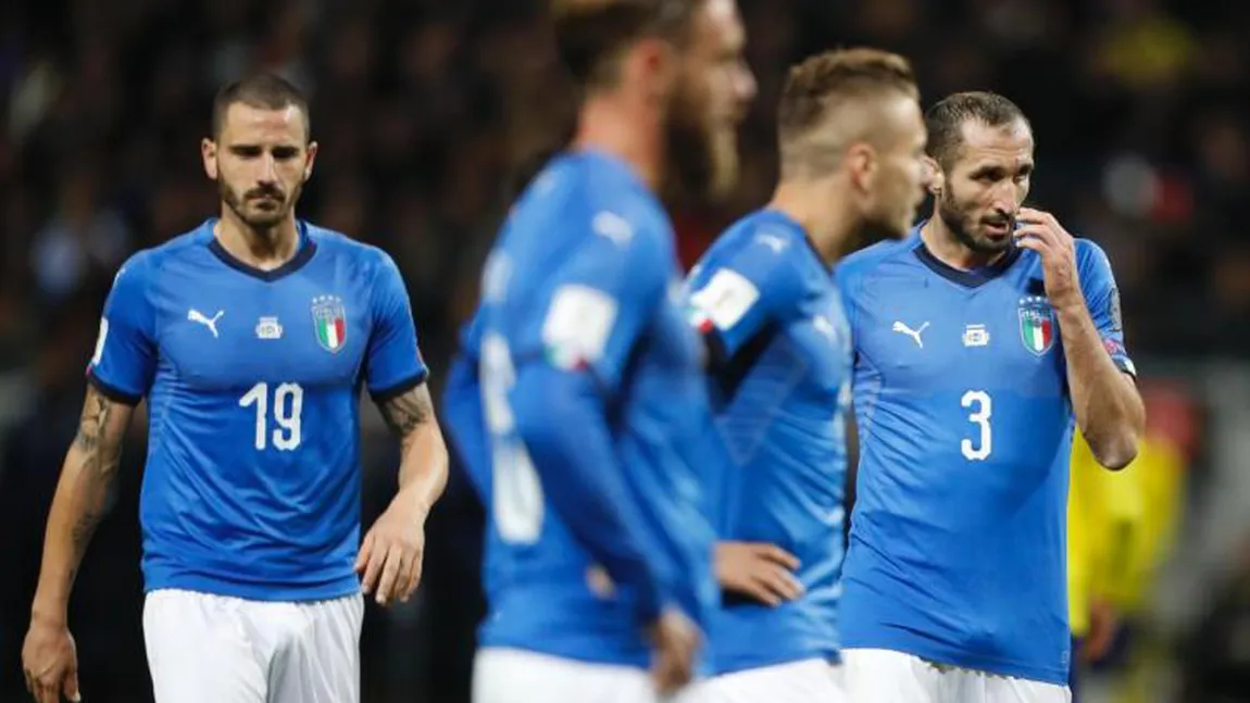 ŞOC în FOTBAL. Italia ratează primul Mondial după 60 DE ANI