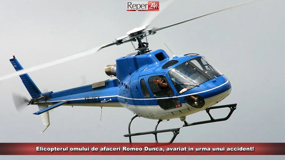 Omul de afaceri Romeo Dunca, la un pas de o tragedie. Totul s-a întâmplat imediat după ce a aterizat cu elicopterul