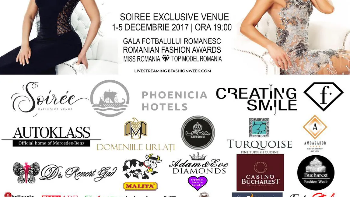 BUCHAREST FASHION WEEK 2017 va avea loc în perioada 1-5 DECEMBRIE. Nume MARI la cel mai important festival de MODĂ