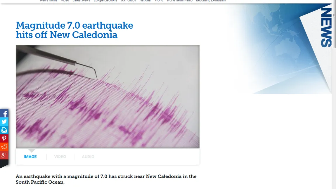 Serie de cutremure cu magnitudini de peste 6.0 pe Richter