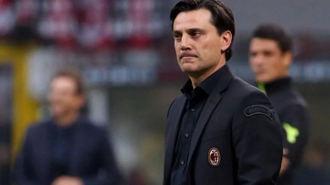 Şoc la AC Milan, antrenorul Vincenzo Montella a fost dat afară. Locul său va fi luat de Gennaro Gattuso