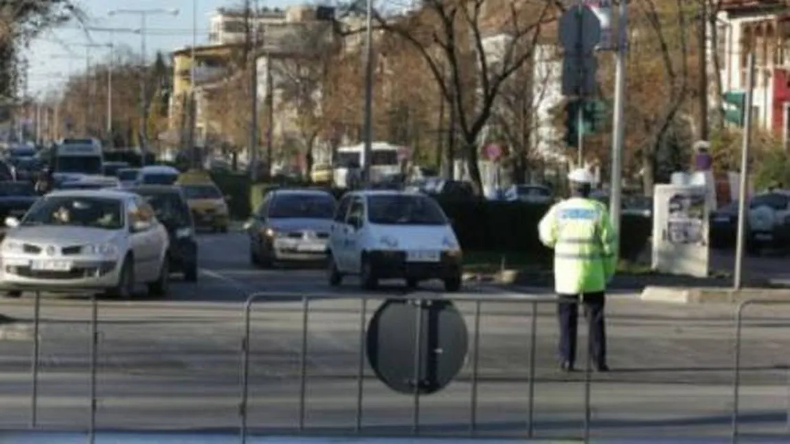 Trafic blocat în mai multe zone din Capitală, începând de duminică