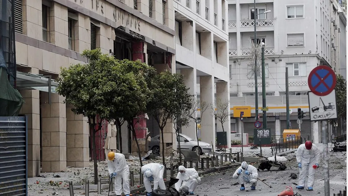 Explozie a unui dispozitiv în faţa unui tribunal din Atena: nu există victime