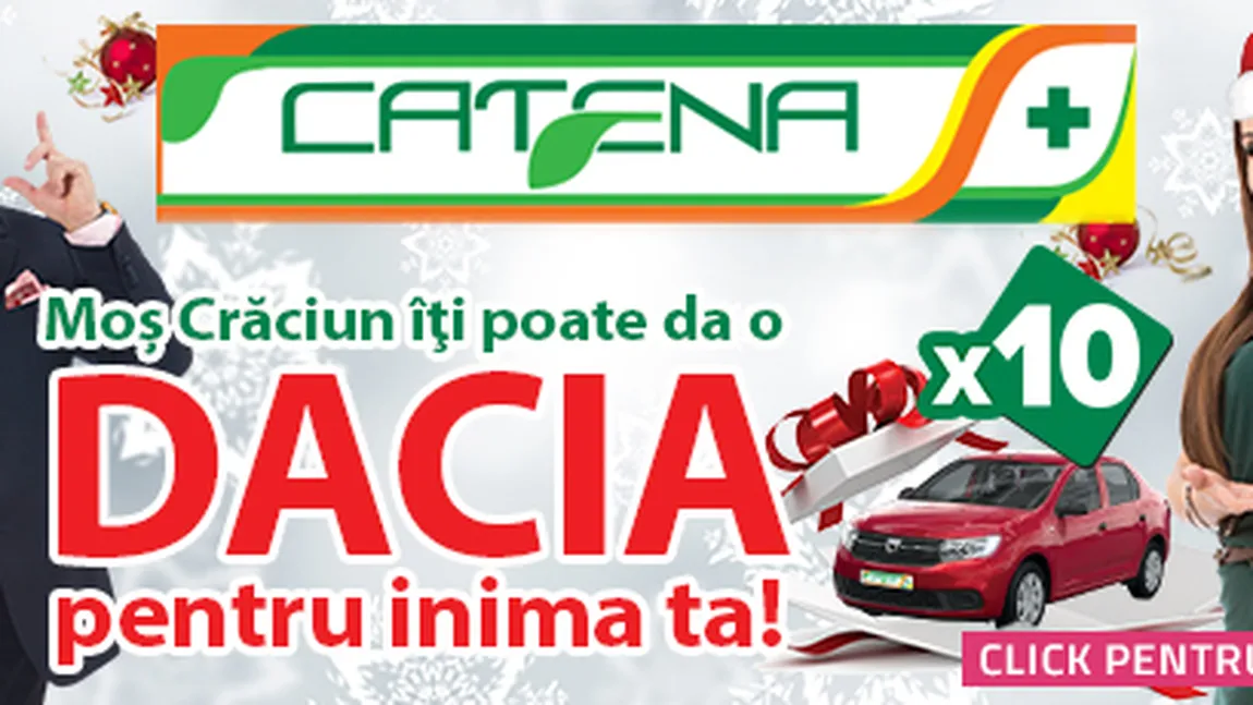 Cine sunt câştigătorii celor 10 maşini Dacia de la Catena