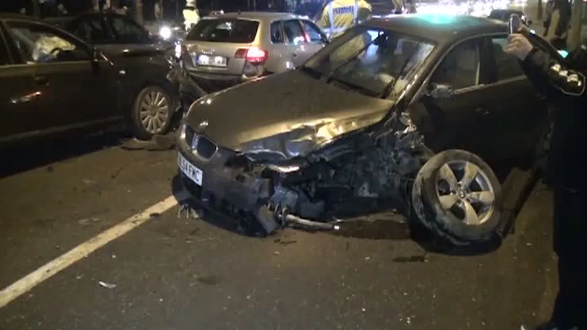 Carambol cu şase maşini în Suceava. Şoferul care a provocat accidentul a făcut o criză de epilepsie la volan VIDEO