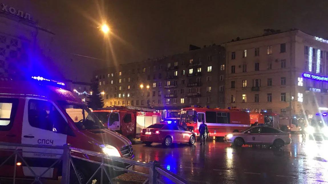 Explozie într-un supermarket din Sank Peterburg: Mai multe persoane au fost rănite