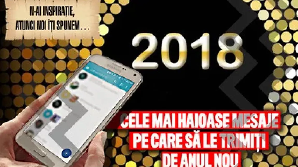 Mesaje de Revelion 2018 care pot fi trimise pe Facebook. Cele mai amuzante MESAJE DE ANUL NOU