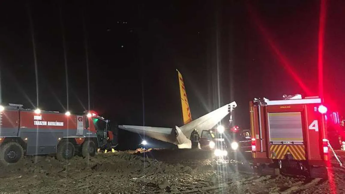 TURCIA. Un avion de pasageri a ieşit de pe pistă la aeroportul din Trabzon VIDEO