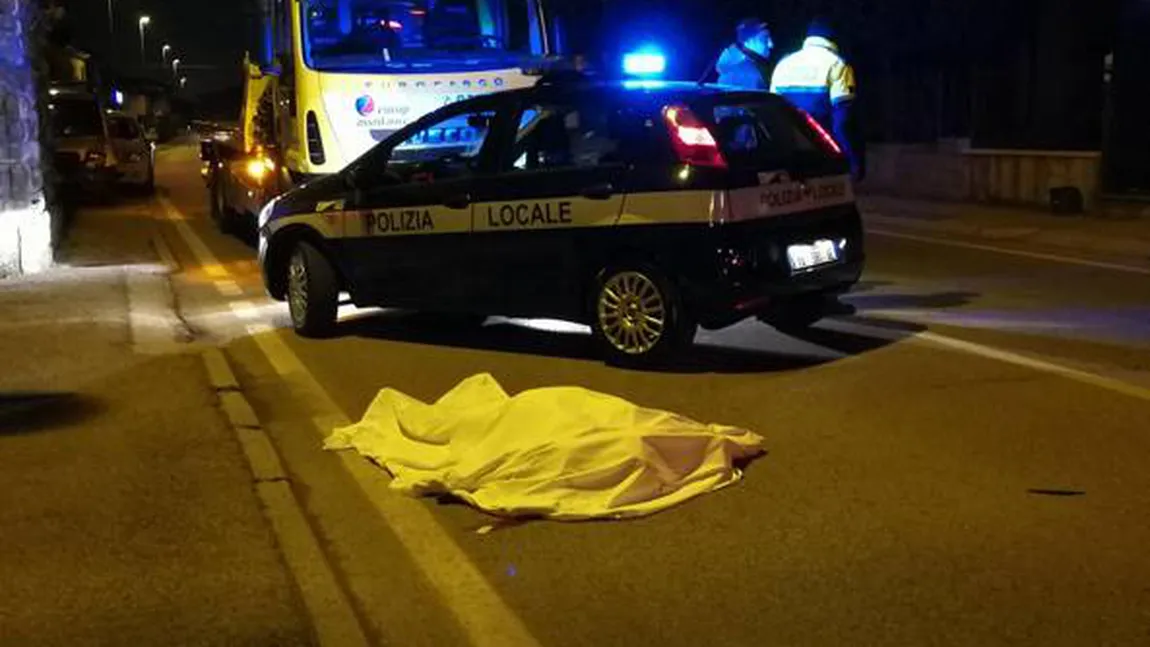 O româncă de 54 de ani a fost spulberată de o maşină, în Verona