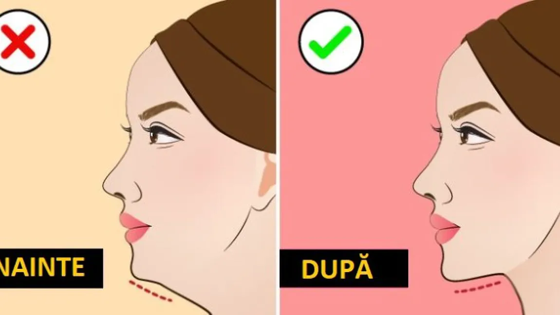 Scapă de guşa şi de grăsimea de la nivelul feţei cu 5 sfaturi simple