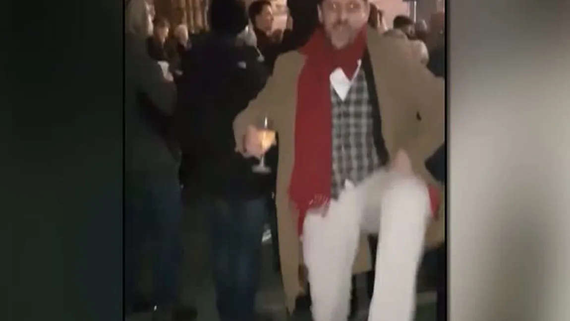 Cel mai excentric politician loveşte din nou. Edmond Tălmăcean, încă o repriză de dans nebunesc VIDEO