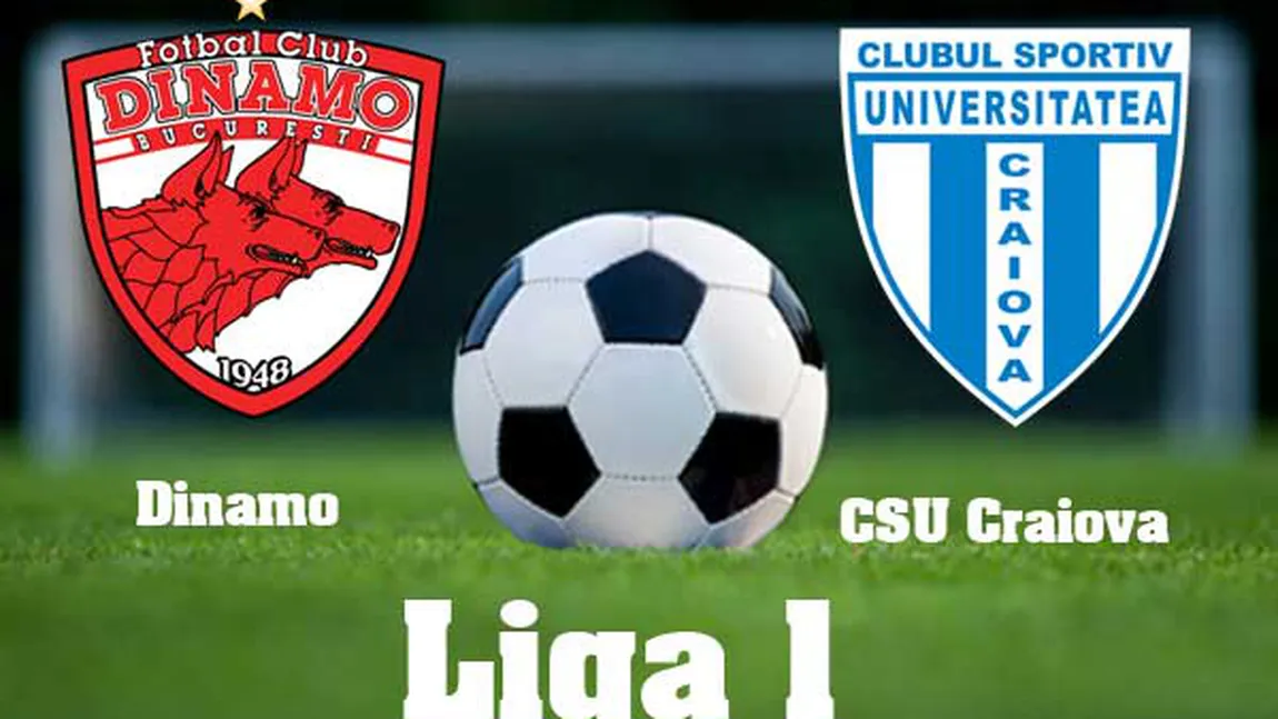 DINAMO - CSU CRAIOVA LIVE VIDEO ONLINE STREAMING 2018. Derby polar în Liga 1, juniorii au dat la lopată