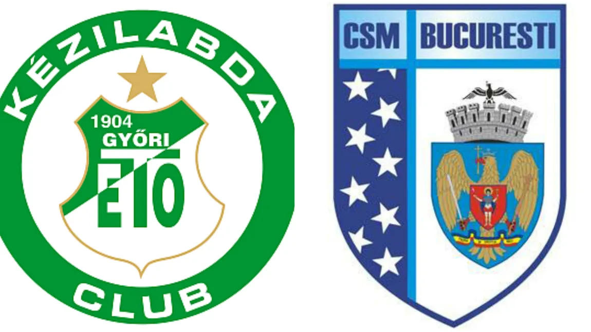 Gyor-CSM Bucureşti 28-24 în Liga Campionilor la handbal. 