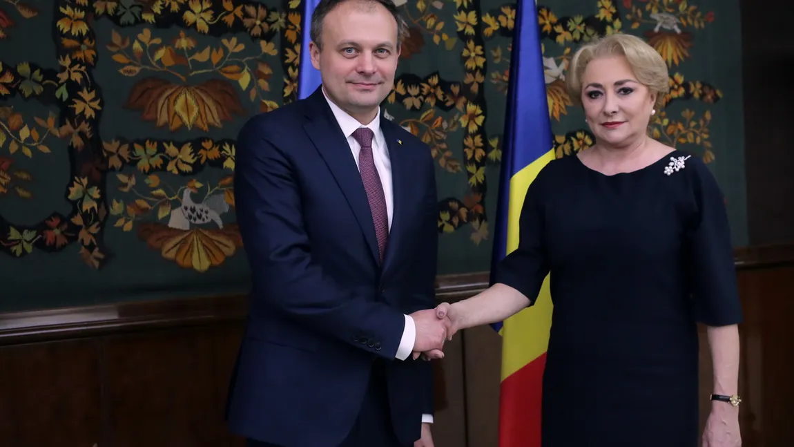 Viorica Dăncilă s-a întâlnit cu Andrian Candu, preşedintele Parlamentului Republicii Moldova
