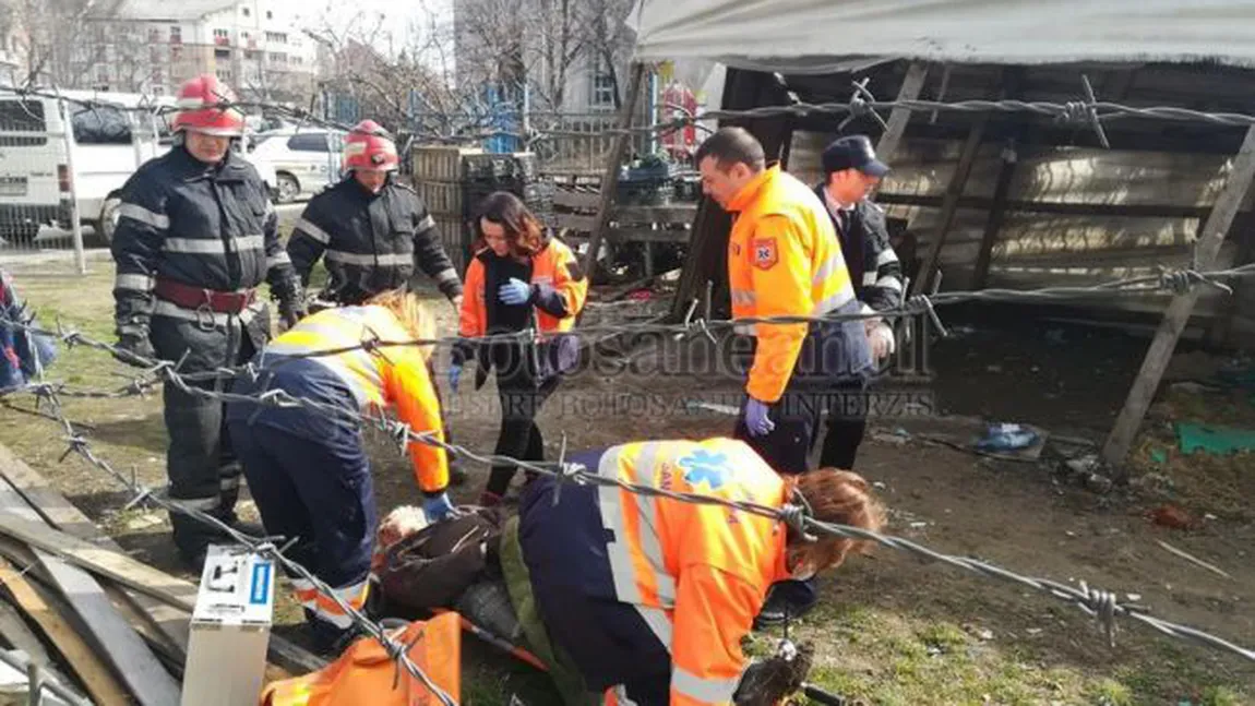 Bărbat strivit de un aprozar improvizat, omul a murit