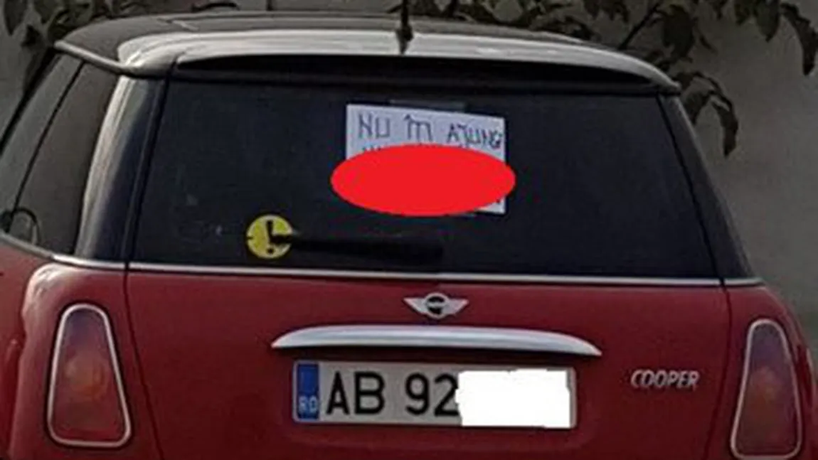 A făcut-o de ruşine în tot oraşul. Ce BILET a găsit în lunetă şoferiţă începătoare FOTO