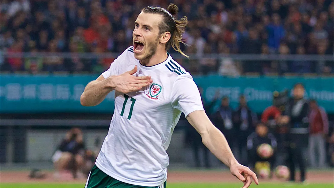 Gareth Bale a devenit cel mai prolific marcator din istoria naţionalei Ţării Galilor. A marcat joi trei goluri contra Chinei VIDEO