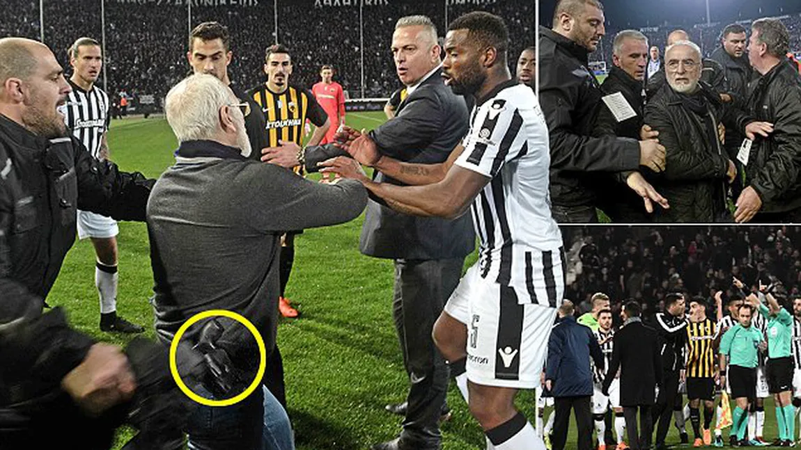 Campionatul Greciei, suspendat după incidentele de la meciul PAOK Salonic - AEK Atena